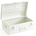 Металлический сундук Metal Chest White варинант исполнения - 2 | Loft Concept в Ульяновске