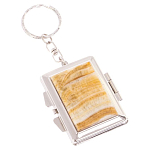 Зеркало брелок складное двухстороннее из натурального камня Оникс Silver Stone Mirrors варинант исполнения - 1 | Loft Concept в Ульяновске