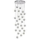 Люстра каскадня с 27-ю прозрачными шарообразными подвесами Bubbles Bocci варинант исполнения - 4 | Loft Concept в Ульяновске