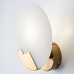 Бра с плафоном из камня в форме диска Ricci Stone Wall Lamp варинант исполнения - 3 | Loft Concept в Ульяновске