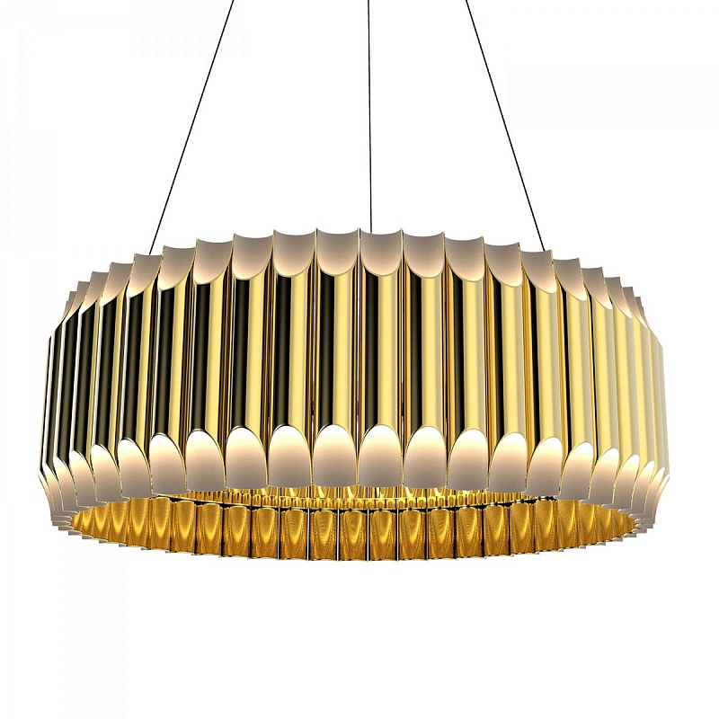 Люстра GALLIANO ROUND SUSPENSION LIGHT by DELIGHTFULL Gold Золотой Белый Люстра GALLIANO ROUND SUSPENSION LIGHT by DELIGHTFULL Gold Золотой Белый в Ульяновске | Loft Concept
