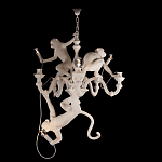 Люстра с тремя фигурами обезьян с лампочками в руках белого цвета Hanging Monkey варинант исполнения - 2 | Loft Concept в Ульяновске