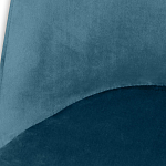 Барный стул вращающийся со спинкой Синий Велюр Vendramin Chair варинант исполнения - 4 | Loft Concept в Ульяновске