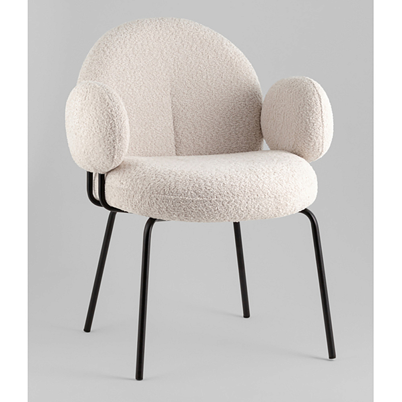 Стул Nina молочный Молочный Черный в Ульяновске | Loft Concept 