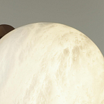 Настенно-потолочный светильник с плафоном в форме шара из алебастра Cryptocrystalline Stone варинант исполнения - 6 | Loft Concept в Ульяновске