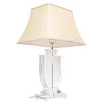 Настольная лампа хрустальная с бежевым абажуром Perfect варинант исполнения - 2 | Loft Concept в Ульяновске