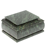 Шкатулка с зеркалом из натурального камня змеевик Stone Casket варинант исполнения - 1 | Loft Concept в Ульяновске