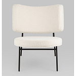 Мини-кресло District Lounge букле белый варинант исполнения - 4 | Loft Concept в Ульяновске