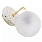 Бра с белым матовым плафоном в форме шара Round White Matte Lampshade варинант исполнения - 3 | Loft Concept в Ульяновске