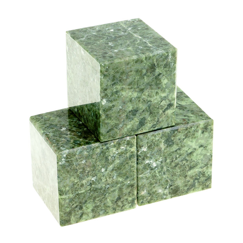 Камни для охлаждения виски из натурального камня жадеит Natural Stone Cube Зеленый Камни для охлаждения виски из натурального камня жадеит Natural Stone Cube Зеленый в Ульяновске | Loft Concept