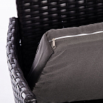 Обеденный комплект из искуственного ротанга Vintara черный варинант исполнения - 4 | Loft Concept в Ульяновске