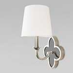 Бра с белым текстильным абажуром и фигурным основанием с зеркальной вставкой Vitorino варинант исполнения - 20 | Loft Concept в Ульяновске