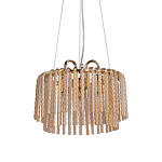 Люстра с подвесными рифлеными стеклянными трубками Nembus варинант исполнения - 1 | Loft Concept в Ульяновске