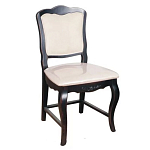 Стул из массива березы с мягким сиденьем без подлокотников в стиле прованс Vintage варинант исполнения - 1 | Loft Concept в Ульяновске