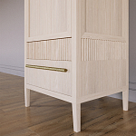 Узкий Шкаф Primo с 2 выдвижными ящиками Светлый дуб варинант исполнения - 4 | Loft Concept в Ульяновске