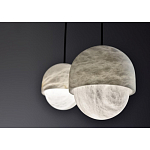 Подвесной светильник светодиодный с плафоном сферической формы Stone Helios варинант исполнения - 3 | Loft Concept в Ульяновске