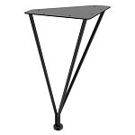 Стол журнальный c коричневой круглой столешницей на четырех металлических ножках Charm Coffee Table варинант исполнения - 3 | Loft Concept в Ульяновске