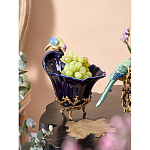 Чаша темно-синего цвета из фарфора с разноцветной птичкой Eden Garden porcelain and bronze варинант исполнения - 14 | Loft Concept в Ульяновске