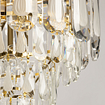 Люстра многоярусная с овальными прозрачными подвесками 36 см Harmonica варинант исполнения - 4 | Loft Concept в Ульяновске