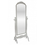 Зеркало напольное белое из массива бука с легкими потертостями White Provence варинант исполнения - 1 | Loft Concept в Ульяновске