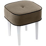 Квадратный мягкий пуф на белых ножках Winton Pouf Square варинант исполнения - 3 | Loft Concept в Ульяновске
