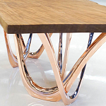 Обеденный стол прямоугольный с фигурными ножками G-table варинант исполнения - 3 | Loft Concept в Ульяновске