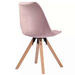 Стул мягкий с высокой спинкой на деревянных ножках Chair Dusty Pink варинант исполнения - 3 | Loft Concept в Ульяновске