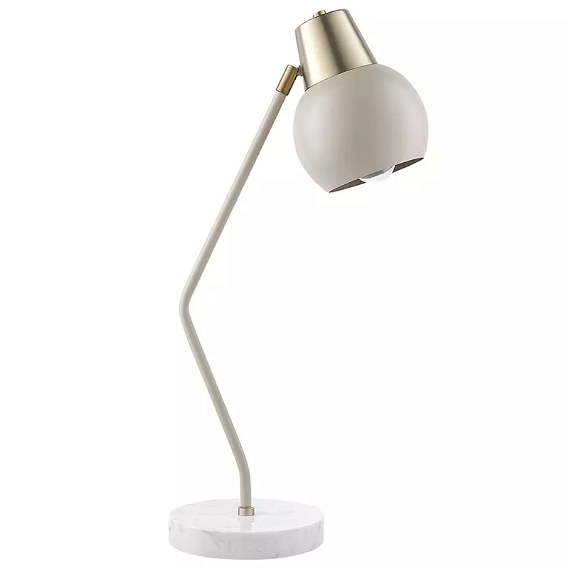 Настольная лампа с регулируемым плафоном Adjustable Lamp Бежевый Сливовый в Ульяновске | Loft Concept 