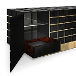 Дизайнерский комод в сочетании черного и золотого цвета Nubian варинант исполнения - 2 | Loft Concept в Ульяновске