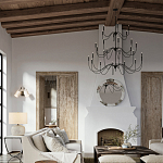 Бра с двумя тканевыми абажурами в форме цилиндра Prerequisites варинант исполнения - 4 | Loft Concept в Ульяновске