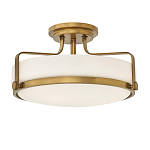 Потолочный светильник с круглым матовым белым плафоном Hinkley варинант исполнения - 1 | Loft Concept в Ульяновске