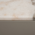 Тумба под телевизор серая с мраморной столешницей Uniqueness Marble варинант исполнения - 6 | Loft Concept в Ульяновске