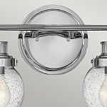 Бра для ванных комнат с прозрачным шарообразным плафоном из стекла с пузырьками на круглом основании Hinkley варинант исполнения - 17 | Loft Concept в Ульяновске