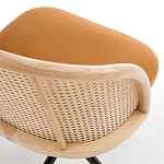 Офисное кресло из велюра и ротанга Eilwen Rattan Wicker Chair варинант исполнения - 4 | Loft Concept в Ульяновске