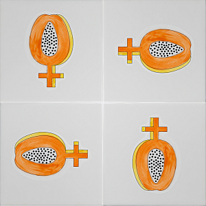 Плитка дизайнерская Женский фркут