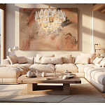 Люстра с многослойными белыми и прозрачными подвесками Character Chandelier варинант исполнения - 3 | Loft Concept в Ульяновске