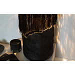 Напольная лампа черная с текстильными элементами "ЯРВИ" варинант исполнения - 7 | Loft Concept в Ульяновске