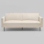 Диван современный вельветовый прямой Worcester Молочный варинант исполнения - 2 | Loft Concept в Ульяновске