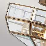 Потолочный светильник шестигранной формы с прозрачными стеклянным плафоном Elstead Lighting варинант исполнения - 4 | Loft Concept в Ульяновске