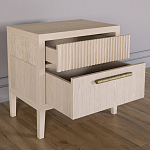 Прикроватная Тумбочка Primo с двумя ящиками Светлый дуб варинант исполнения - 5 | Loft Concept в Ульяновске