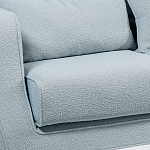 Диван Seldon с мягкими подушками голубое букле варинант исполнения - 5 | Loft Concept в Ульяновске