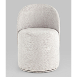 Пуф Loreen со спинкой вращающийся букле светло-серый варинант исполнения - 4 | Loft Concept в Ульяновске