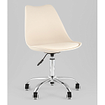 Офисный стул на металлическом основании EGGERY Beige пластик варинант исполнения - 1 | Loft Concept в Ульяновске