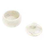 Сахарница из натурального камня Мрамор Белый Stone Sugar Bowls варинант исполнения - 3 | Loft Concept в Ульяновске
