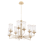 Люстра с 9-ю цилиндрическими стеклянными плафонами Jeanette варинант исполнения - 1 | Loft Concept в Ульяновске