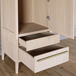 Узкий Шкаф Primo с 2 выдвижными ящиками Светлый дуб варинант исполнения - 5 | Loft Concept в Ульяновске