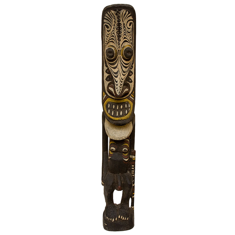 Деревянная статуэтка Абориген в маске Aboriginal Man in Mask Коричневый Бежевый Желтый Деревянная статуэтка Абориген в маске Aboriginal Man in Mask Коричневый Бежевый Желтый в Ульяновске | Loft Concept