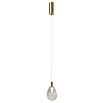 Подвесной светильник со стеклянным плафоном в форме капли NAOMI drop transparent glass варинант исполнения - 2 | Loft Concept в Ульяновске