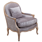 Кресло Ava Classical Armchair brown and grey velour варинант исполнения - 1 | Loft Concept в Ульяновске
