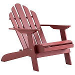 Уличное кресло из массива акации Adirondack Wooden Chair Red варинант исполнения - 1 | Loft Concept в Ульяновске